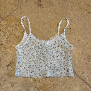Brandy Melville Floral Tank Top